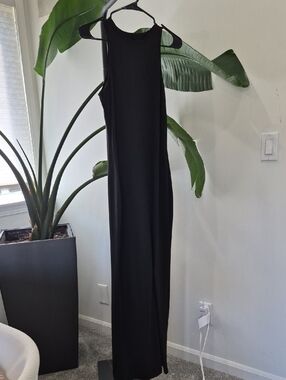 SHEIN Black Tank Maxi Slip Dress